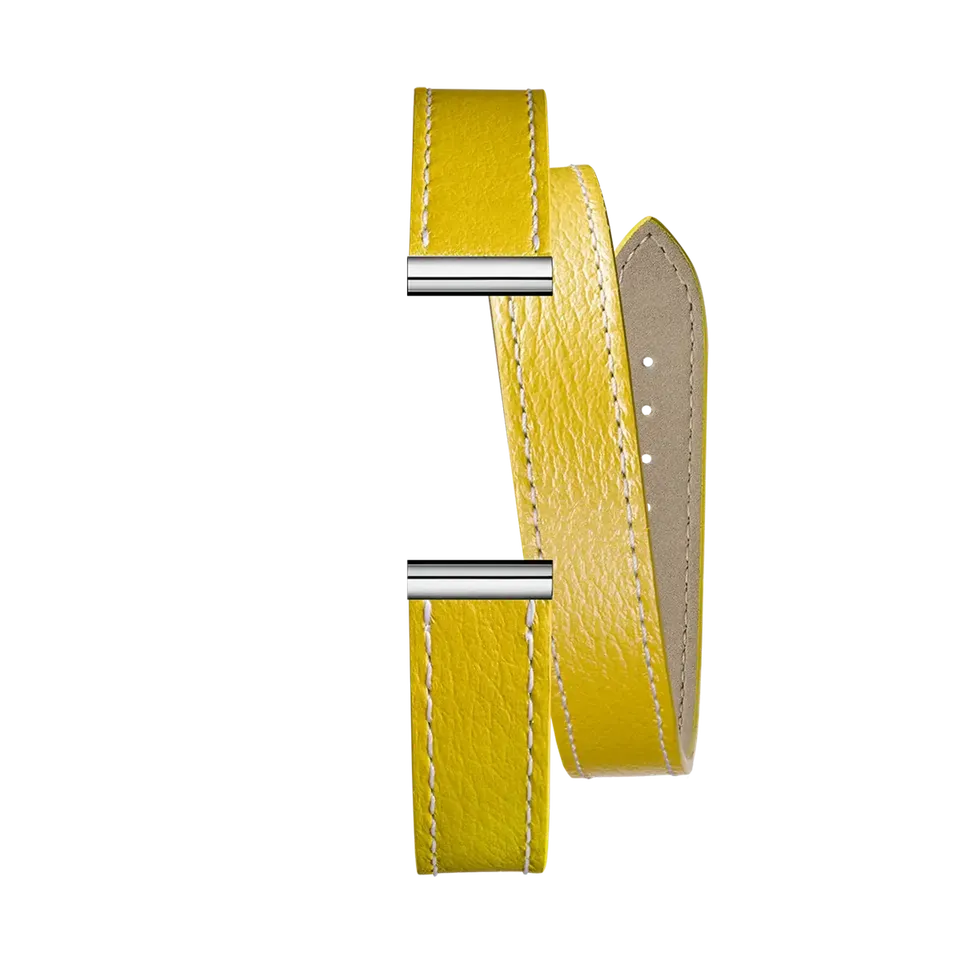 herbelin-antar-s-bracelet-double-jaune-bracelet-montre-cuir-interchangeable image 1