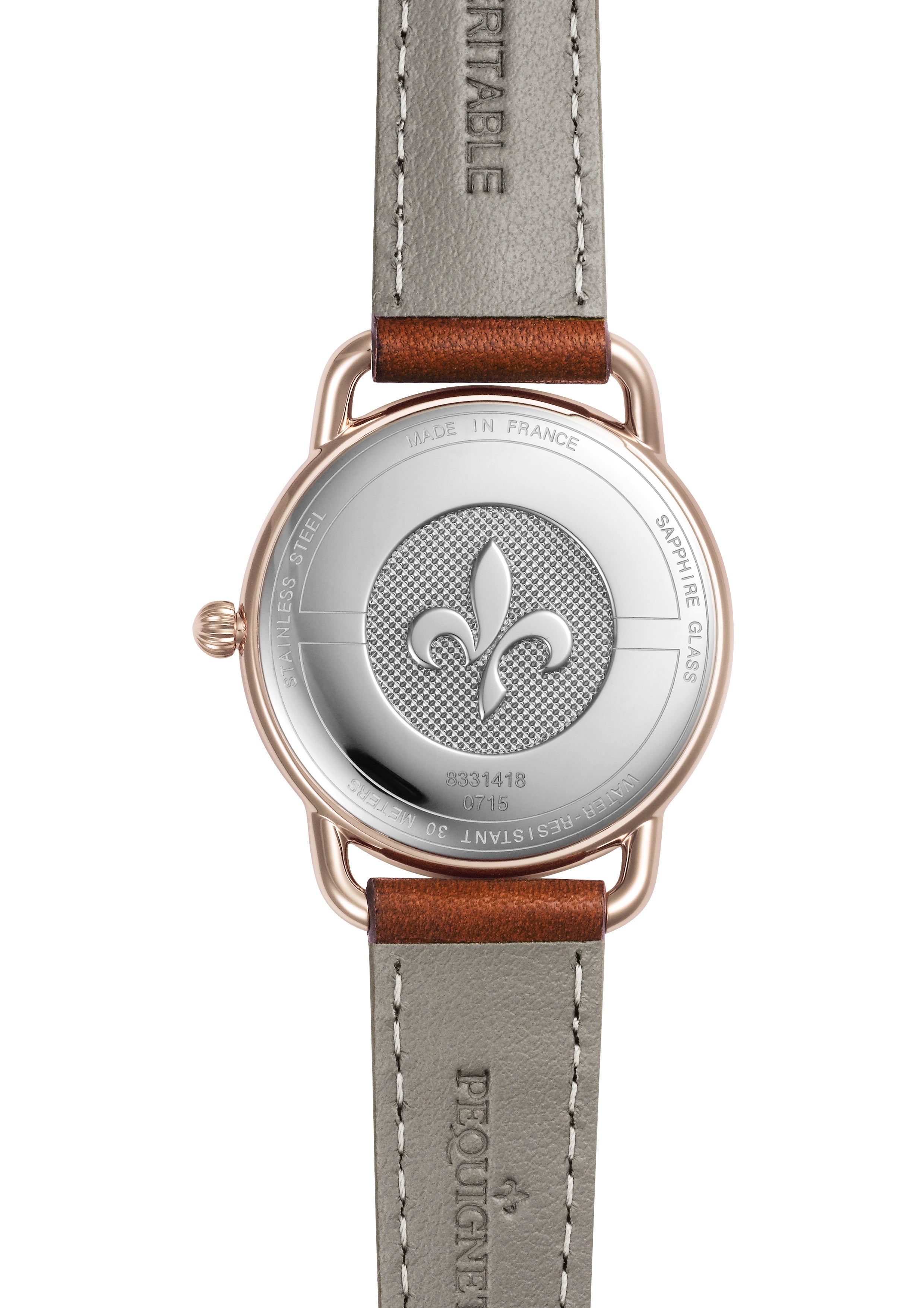 pequignet-equus-origine-montre-femme-30-mm-plaqu-or-rose-quartz-suisse image 2