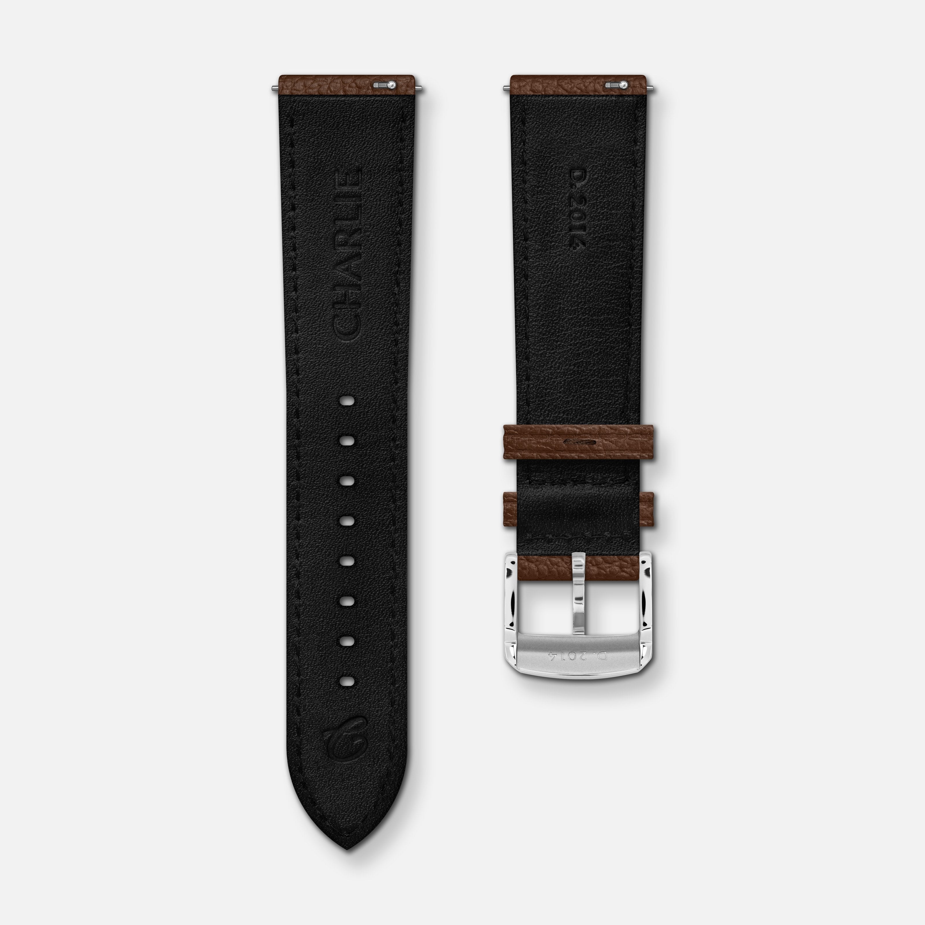 charlie-paris-bracelet-montre-cuir-grain-marron-20mm image 3