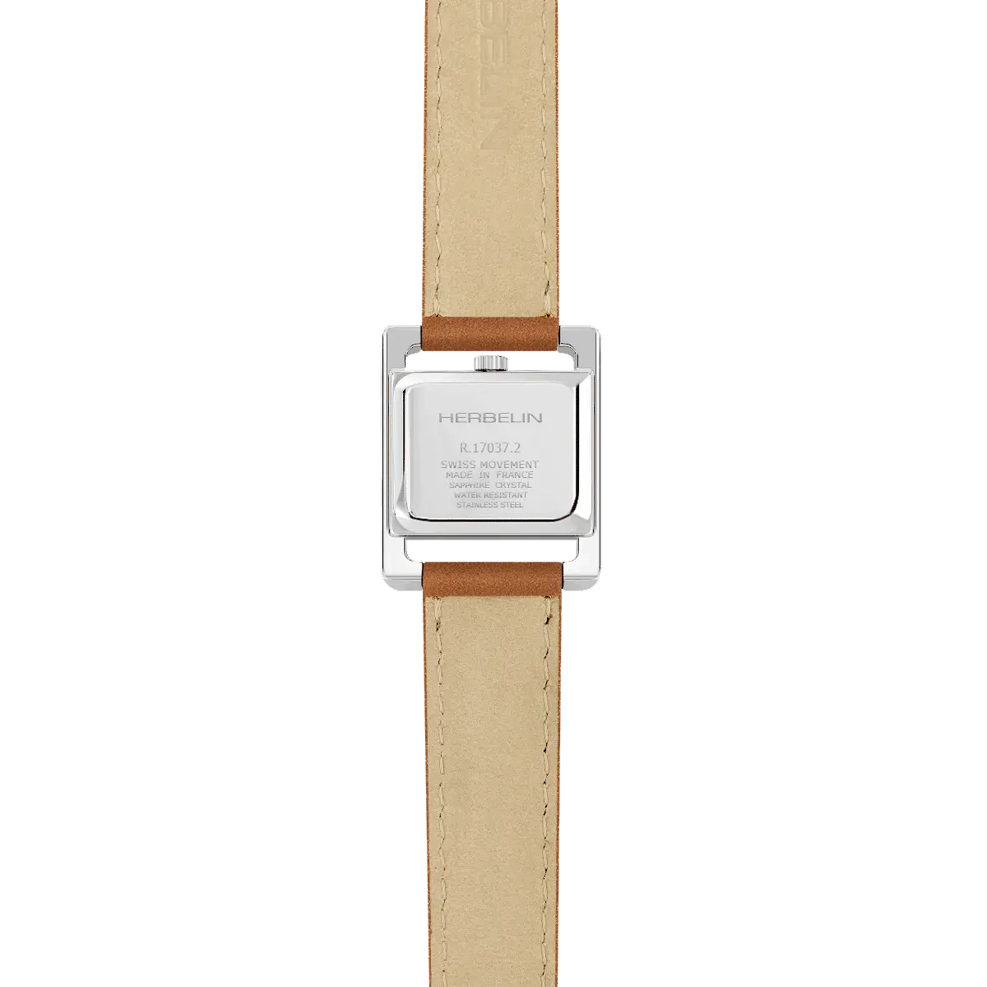 herbelin-ve-avenue-montre-femme-acier-cuir-brun-double-tour image 4