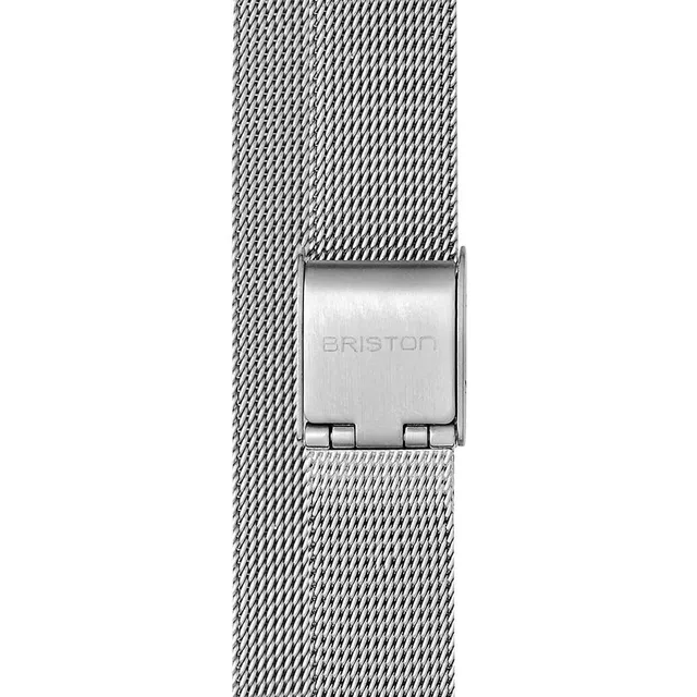 briston-clubmaster-lady-bracelet-maille-milanaise-double-tour-12-mm-acier image 1