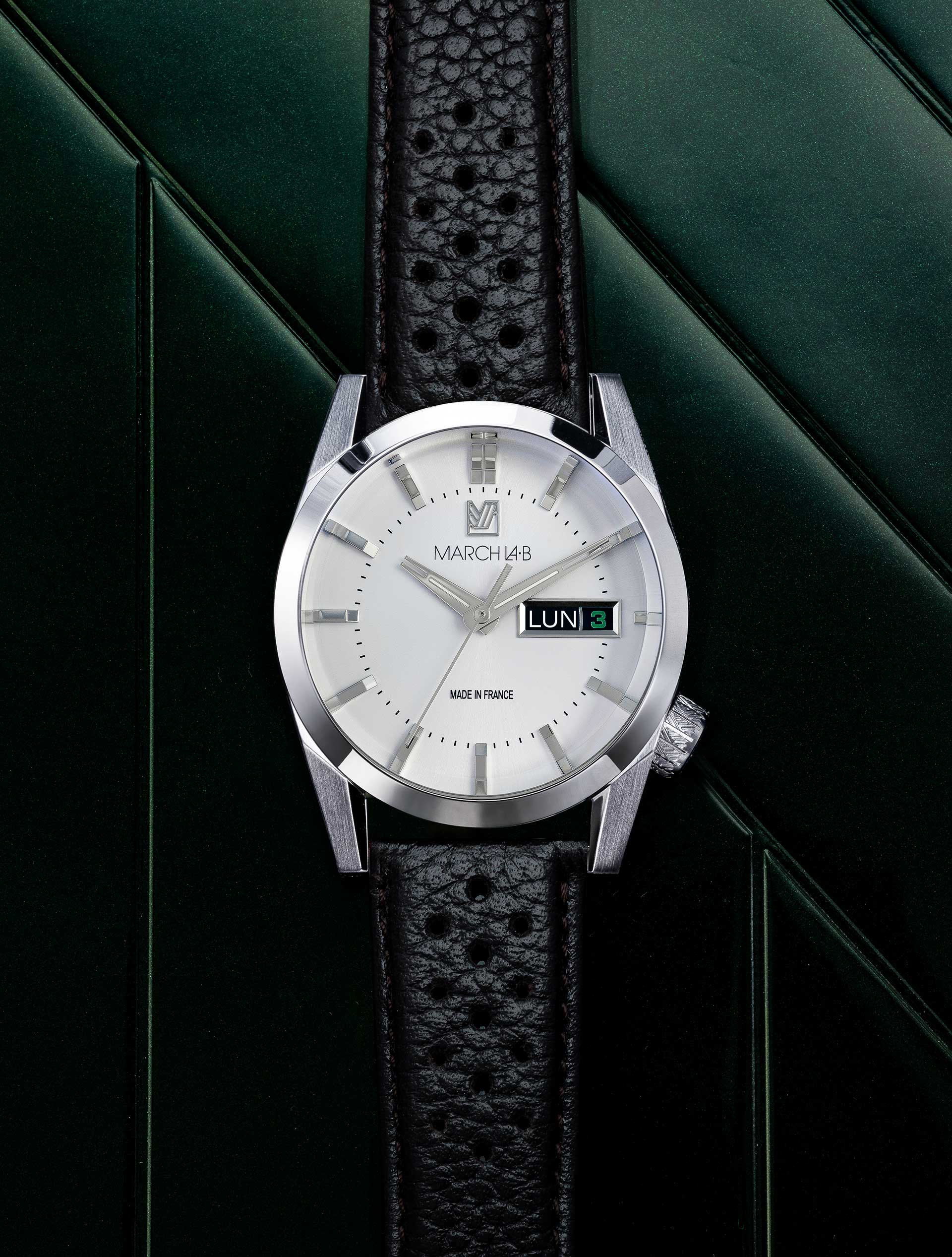 march-la-b-am89-electrique-montre-fran-aise-38-mm-cadran-blanc image 2