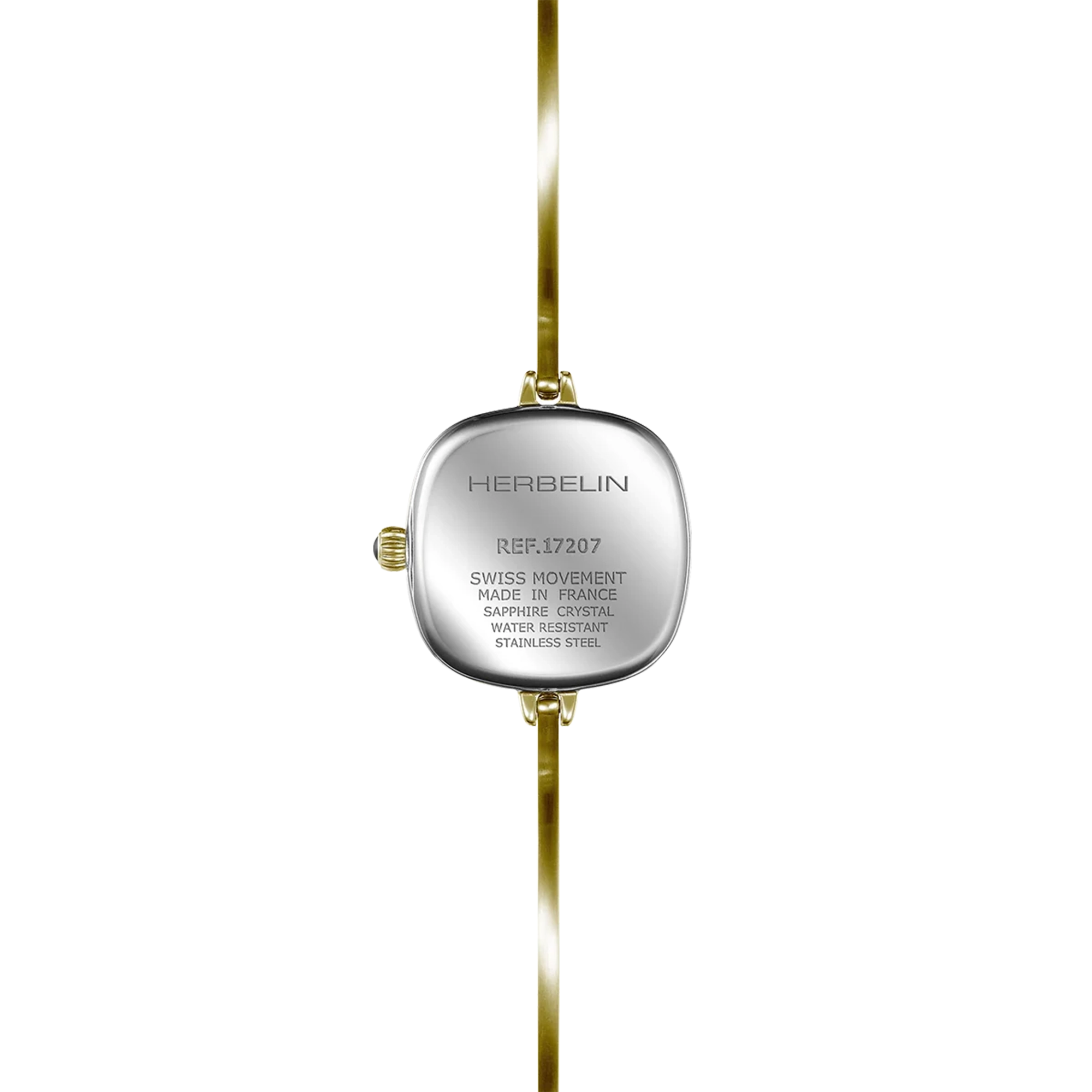 herbelin-fil-quartz-femme-pvd-or-jaune-cadran-noir image 4