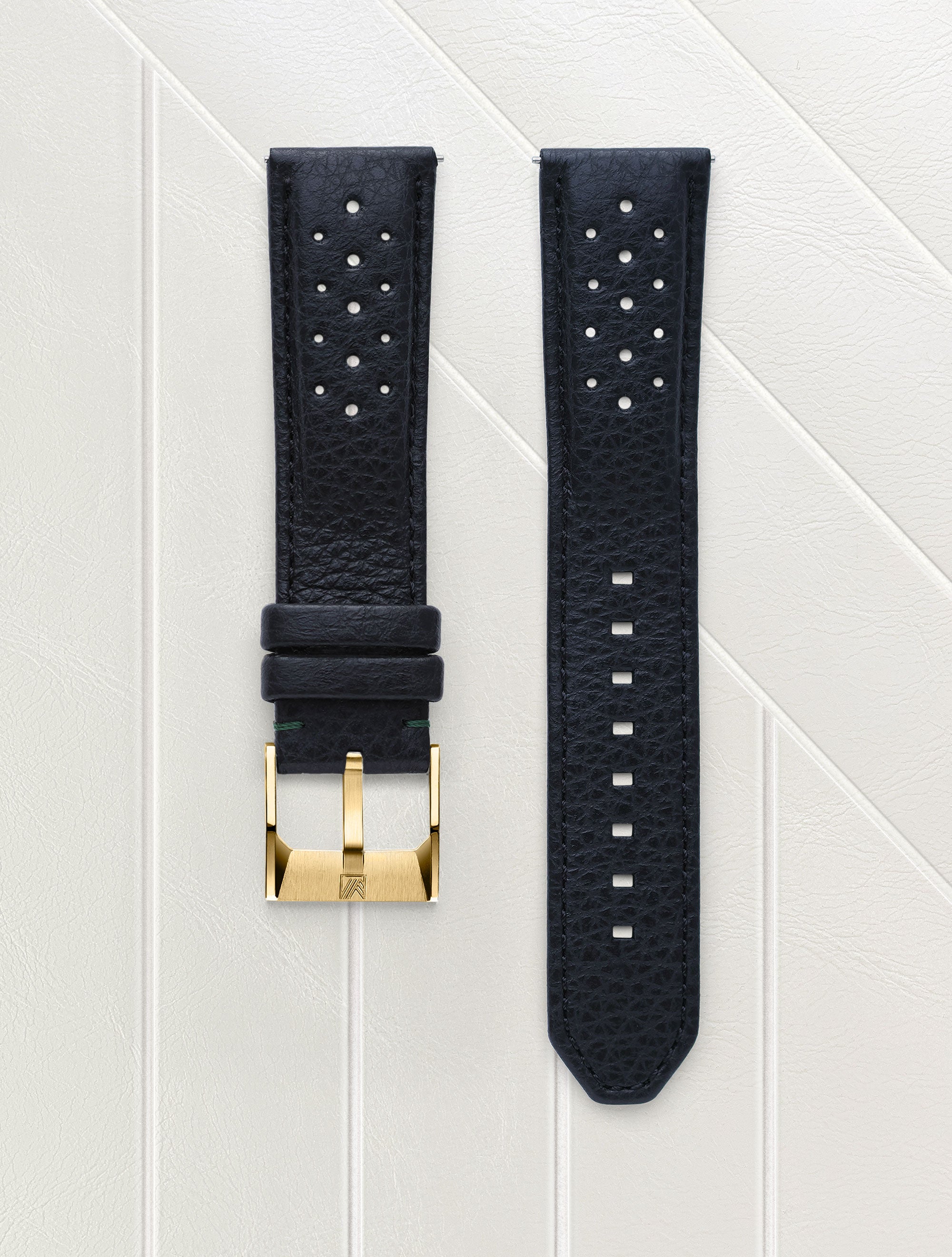 march-la-b-bracelet-montre-buffle-perfor-noir-20-mm image 2