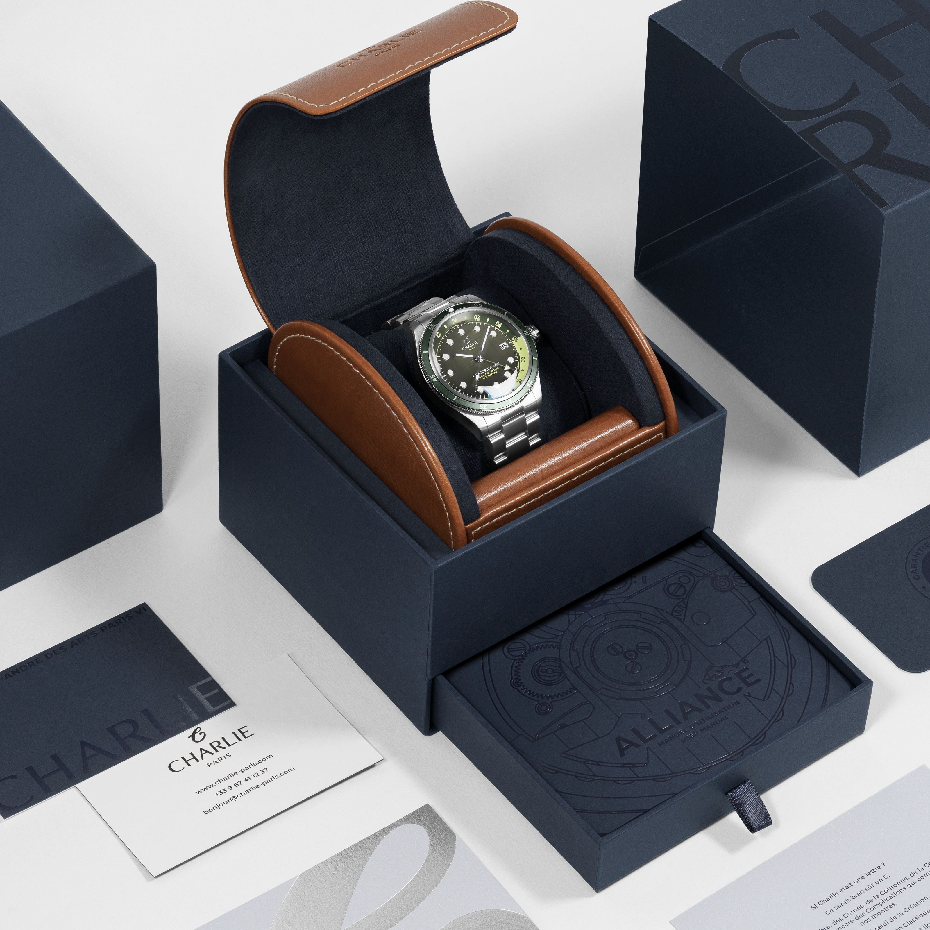 charlie-paris-concordia-gmt-montre-automatique-40mm-sauge image 5