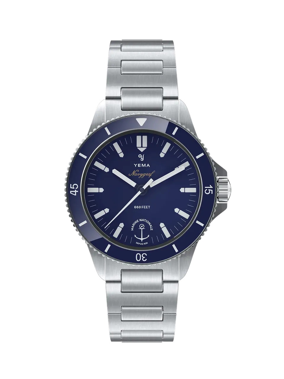 yema-navygraf-marine-nationale-quartz-montre-marine-comm-morative image 1