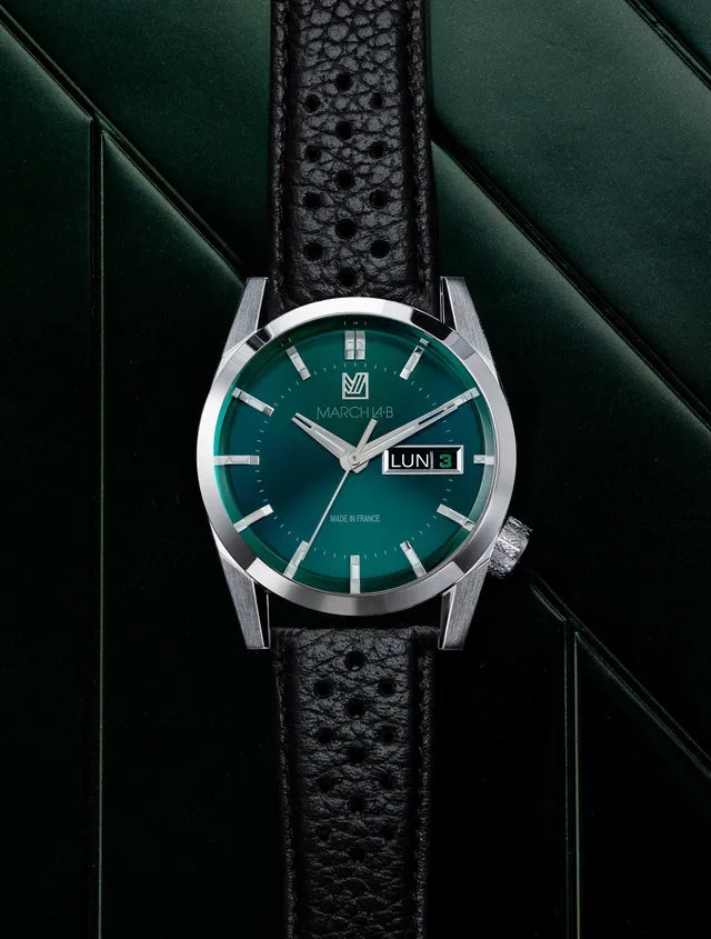 march-la-b-am89-electrique-forest-montre-fran-aise-ronde-38-mm image 1