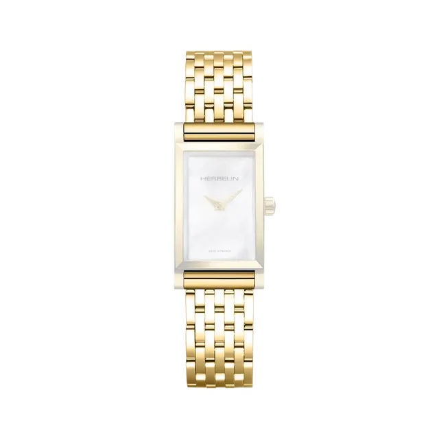 herbelin-antar-s-bracelet-simple-femme-dor-maille-acier image 1