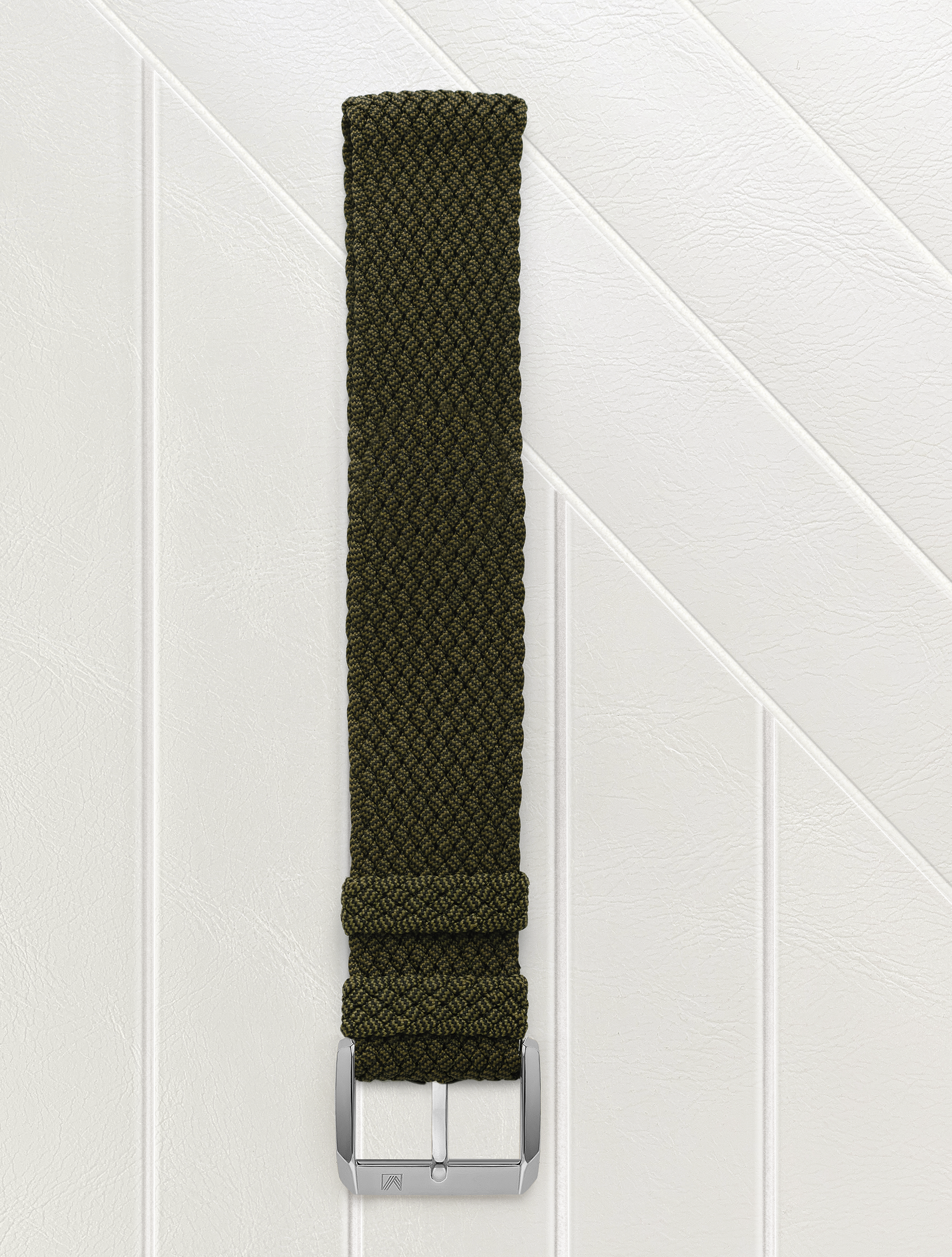 march-la-b-bracelet-tissus-perlon-kaki-20-mm-bracelet-interchangeable image 1