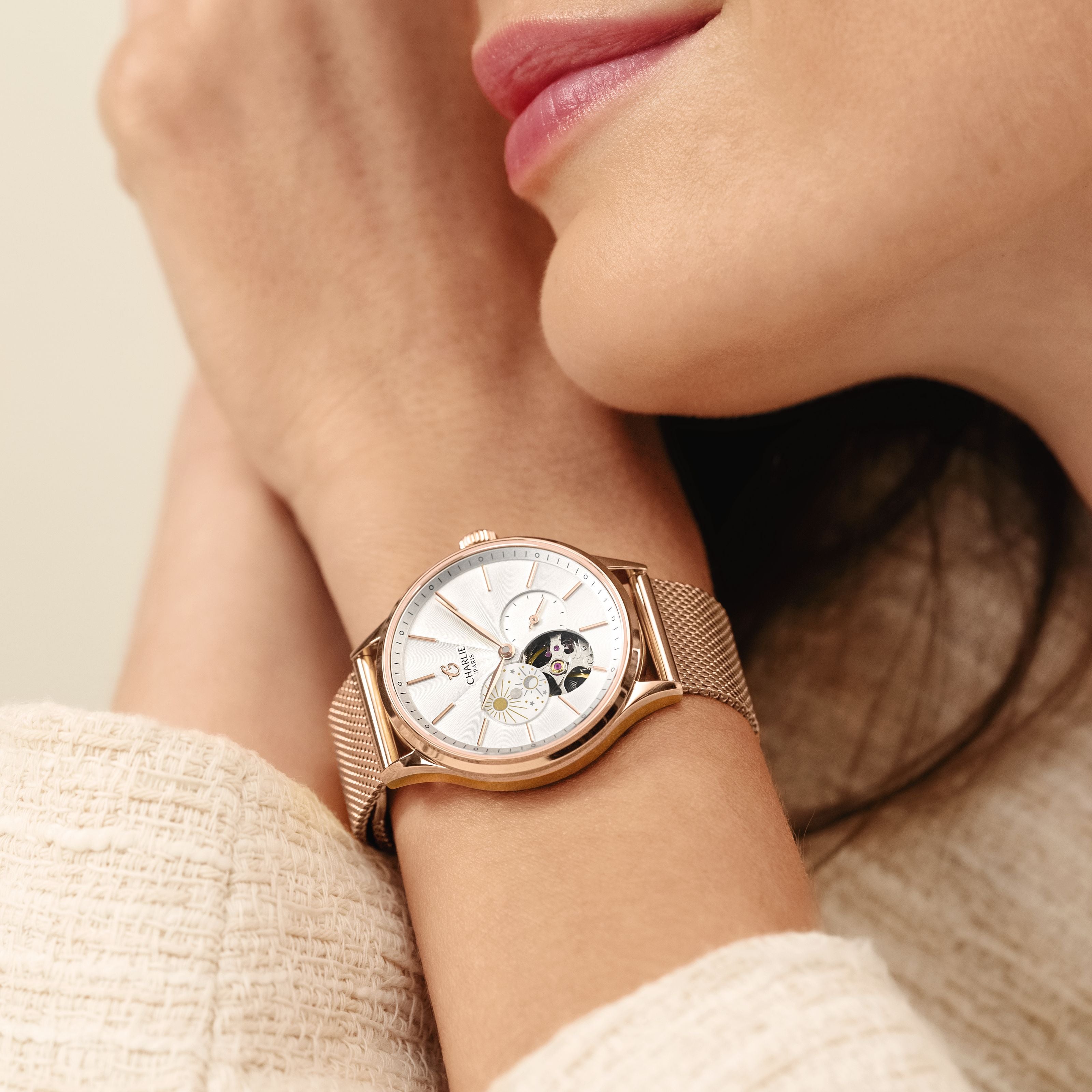 charlie-paris-initial-36-c-ur-ouvert-jour-nuit-montre-automatique-femme-36-mm-do image 8