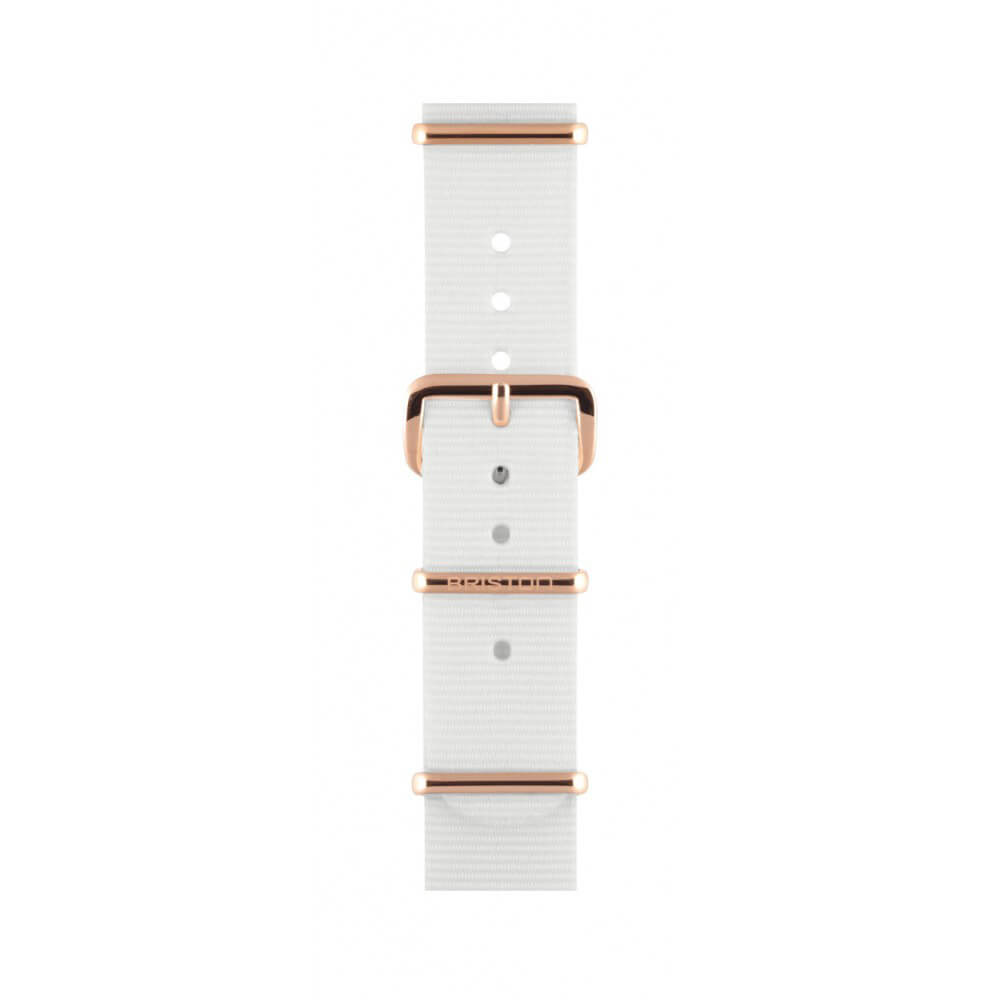 briston-clubmaster-classic-bracelet-nato-nylon-blanc-18-mm image 2