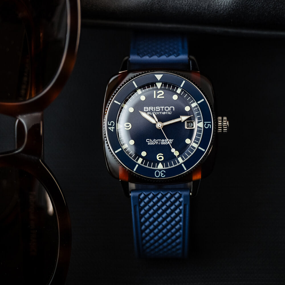 briston-clubmaster-legend-diver-automatique-hms-40-mm-bleu-marine-200m image 4