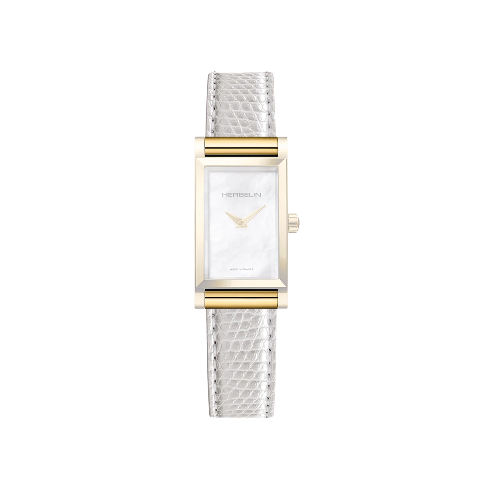 herbelin-antar-s-bracelet-simple-blanc-iguane-cuir-textur image 2