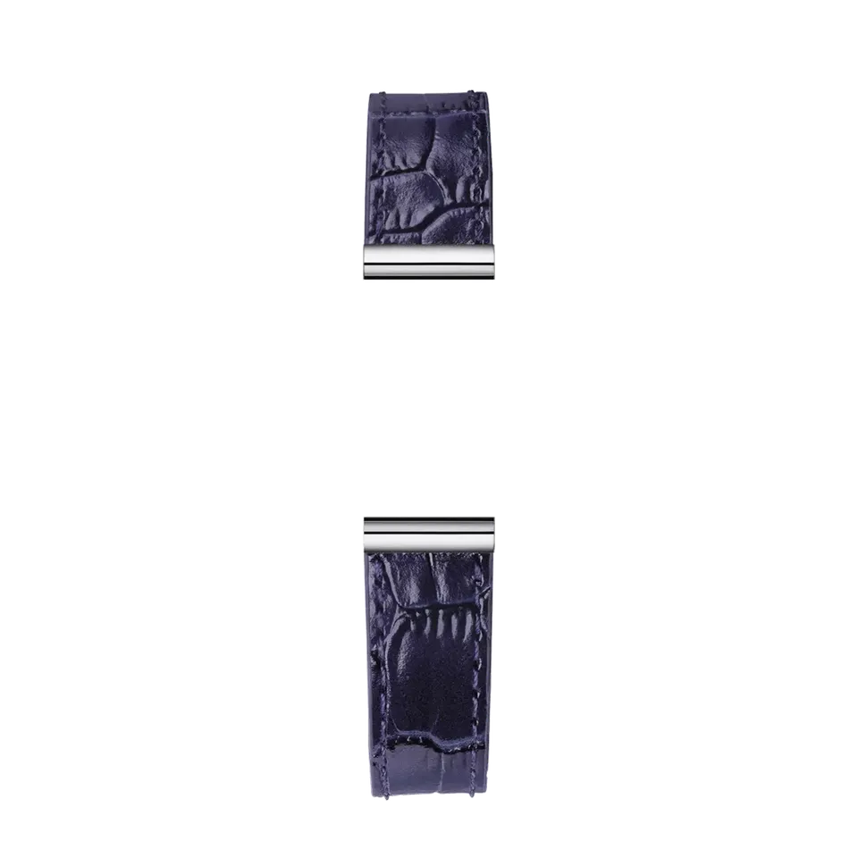 herbelin-antar-s-bracelet-simple-cuir-fa-on-croco-bleu-marine image 1