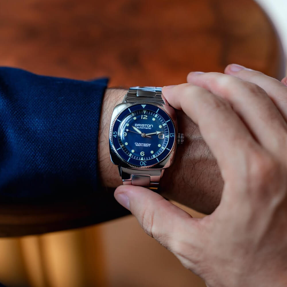 briston-clubmaster-legend-diver-montre-automatique-40-mm-bleu-marine-acier image 2