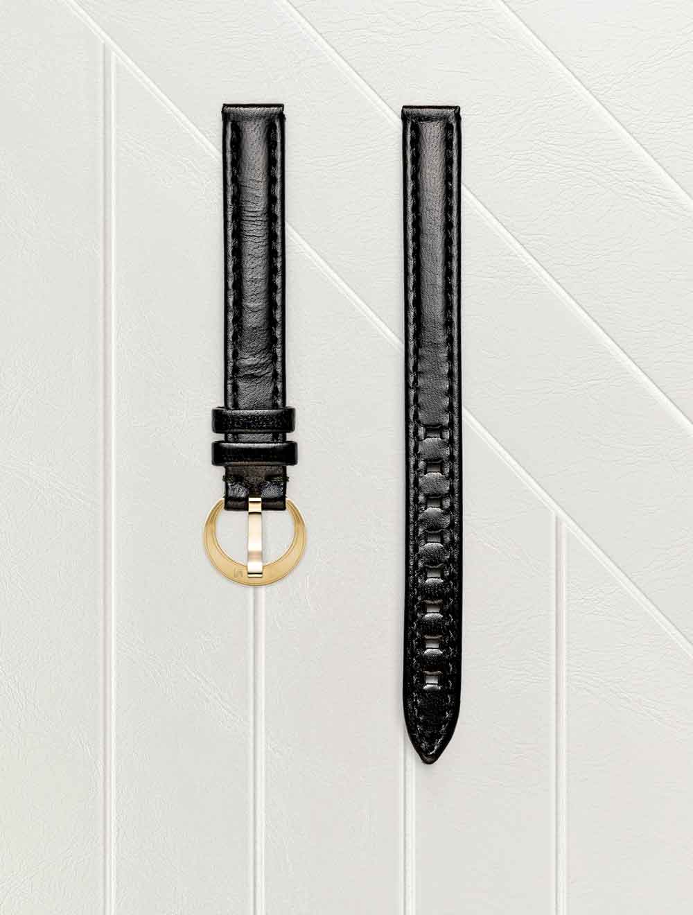 march-la-b-bracelet-chevreau-noir-10mm-lady-volante-femme image 2