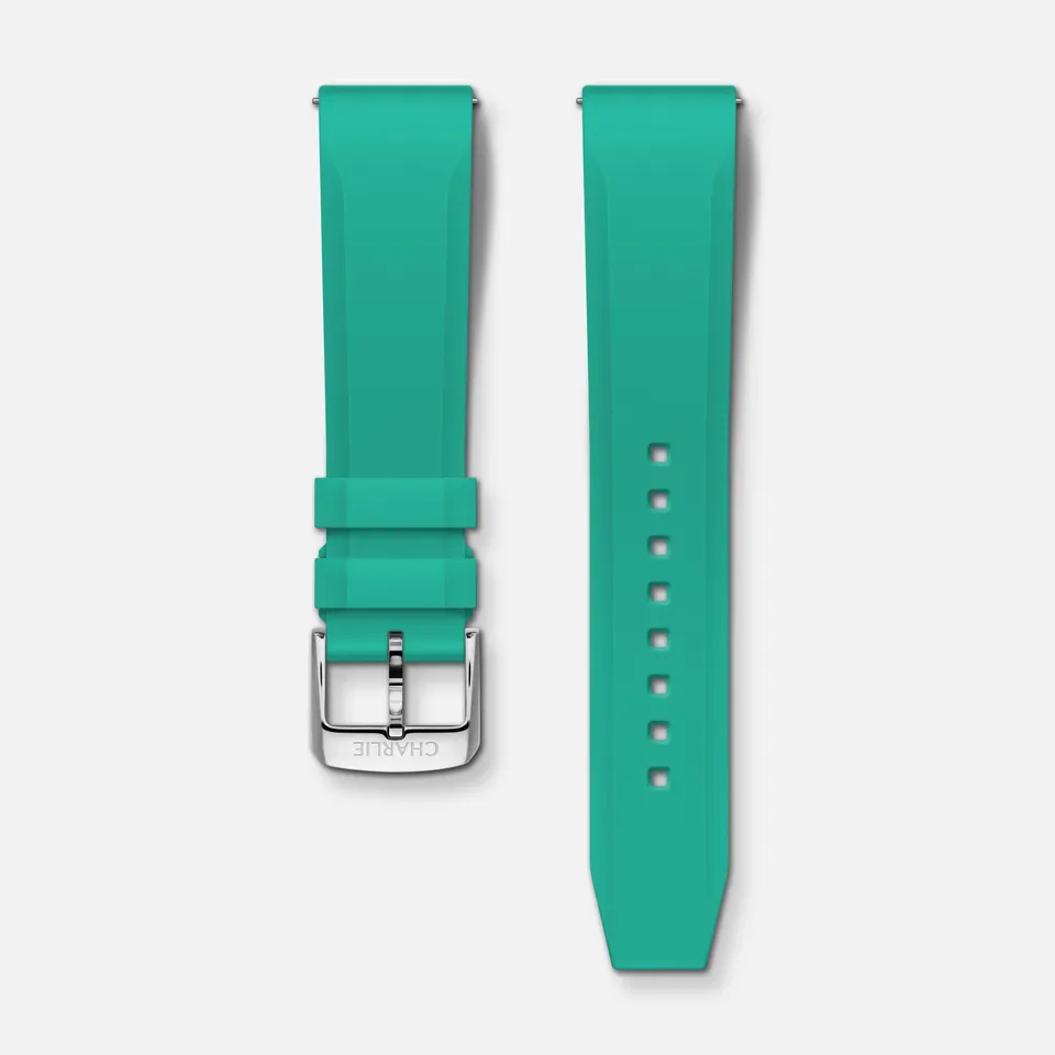 charlie-paris-bracelet-caoutchouc-turquoise-nbr-20mm image 1