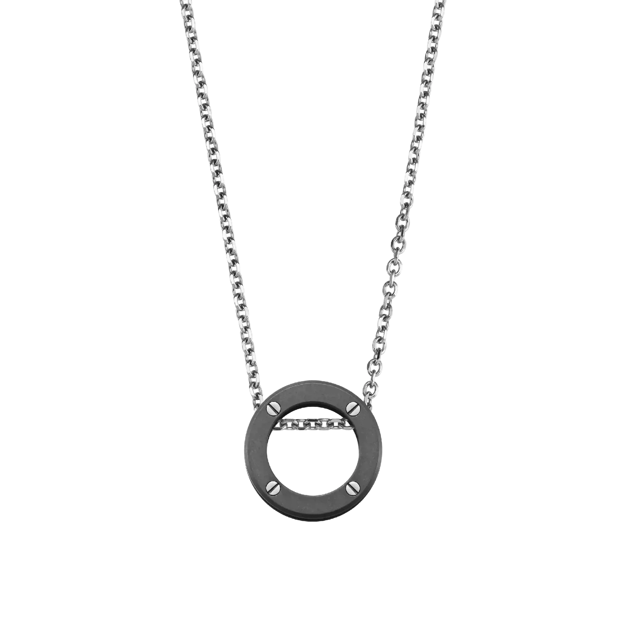 herbelin-newport-duo-collier-homme-titane-sabl image 1