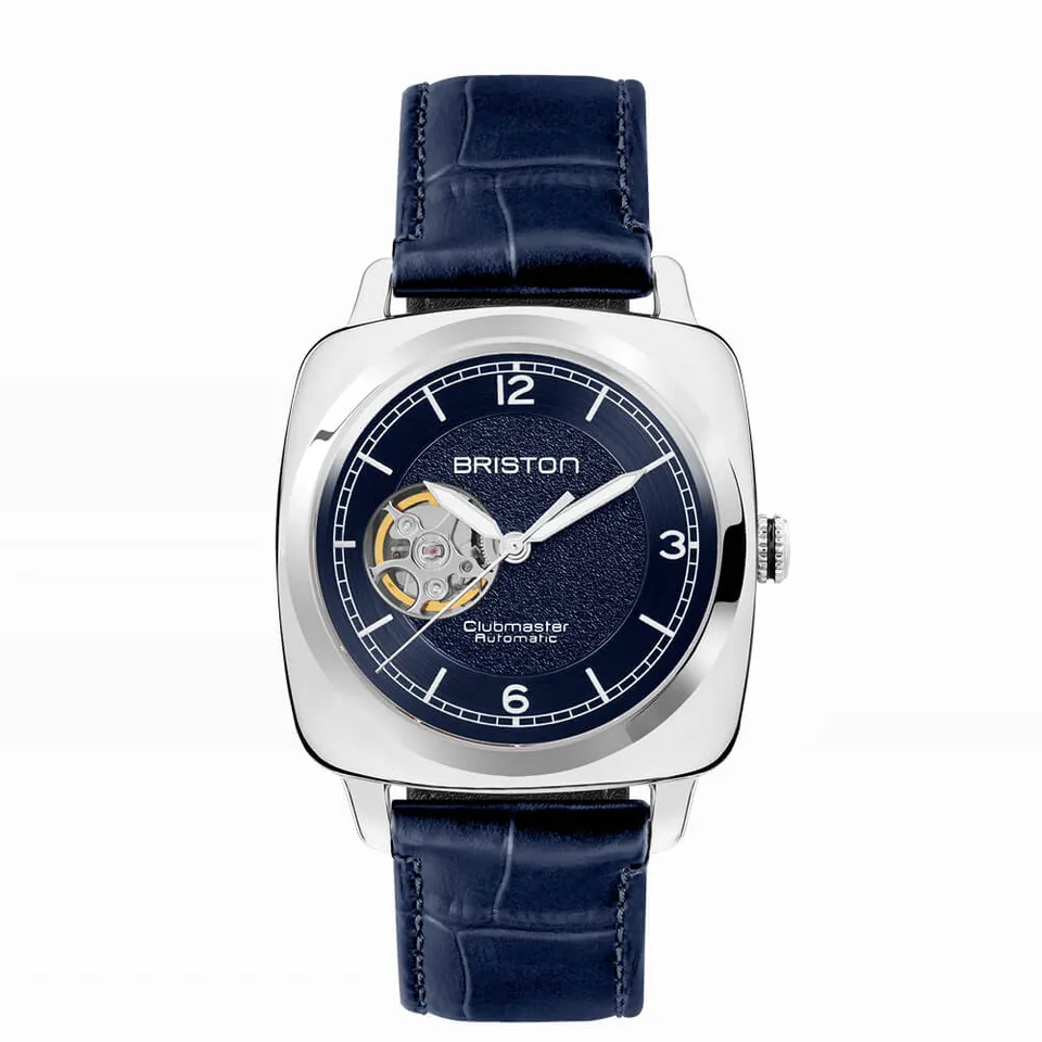 briston-clubmaster-legend-classic-open-automatique-39-mm-acier-bleu image 1