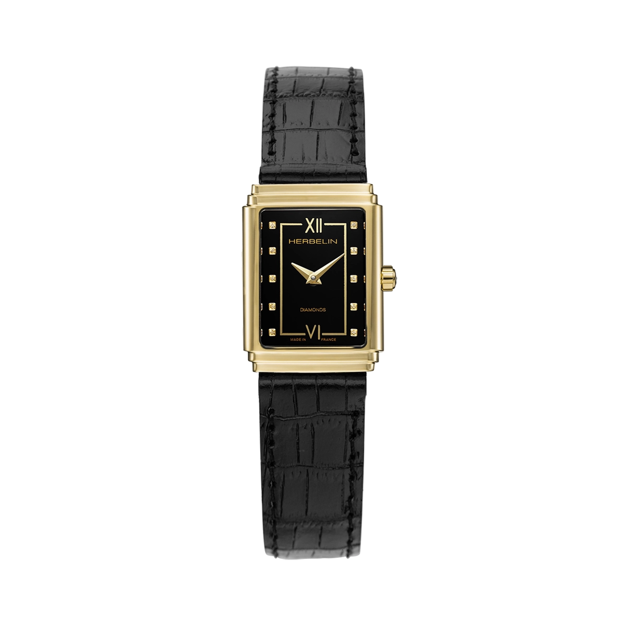 herbelin-art-d-co-1925-s-quartz-dor-diamants-femme image 1