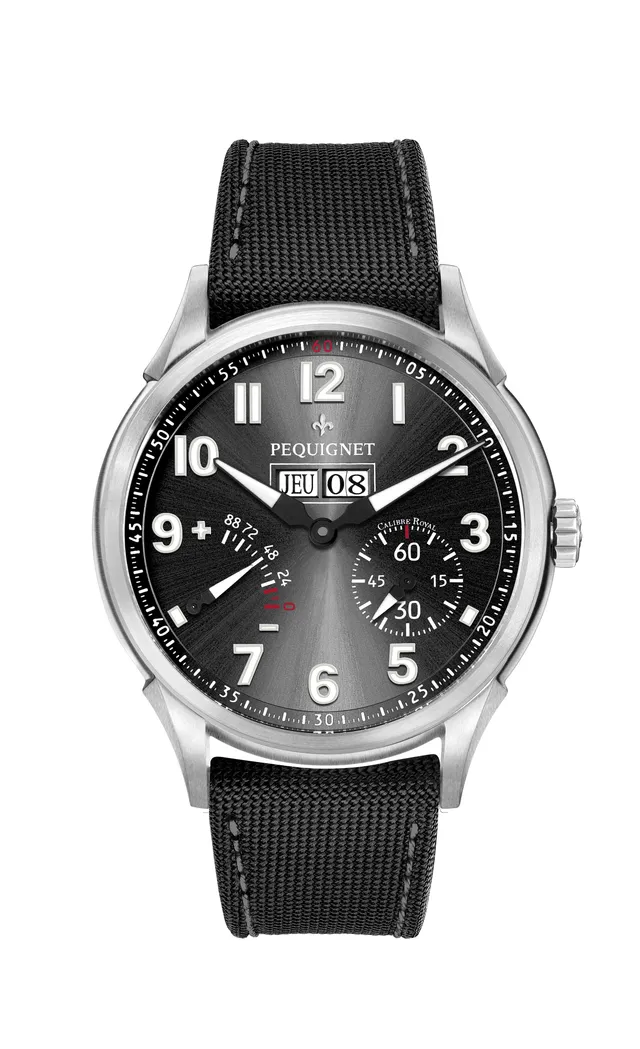 pequignet-royale-titane-montre-homme-pilote-44-mm-calibre-royal-petite-seconde-e image 1
