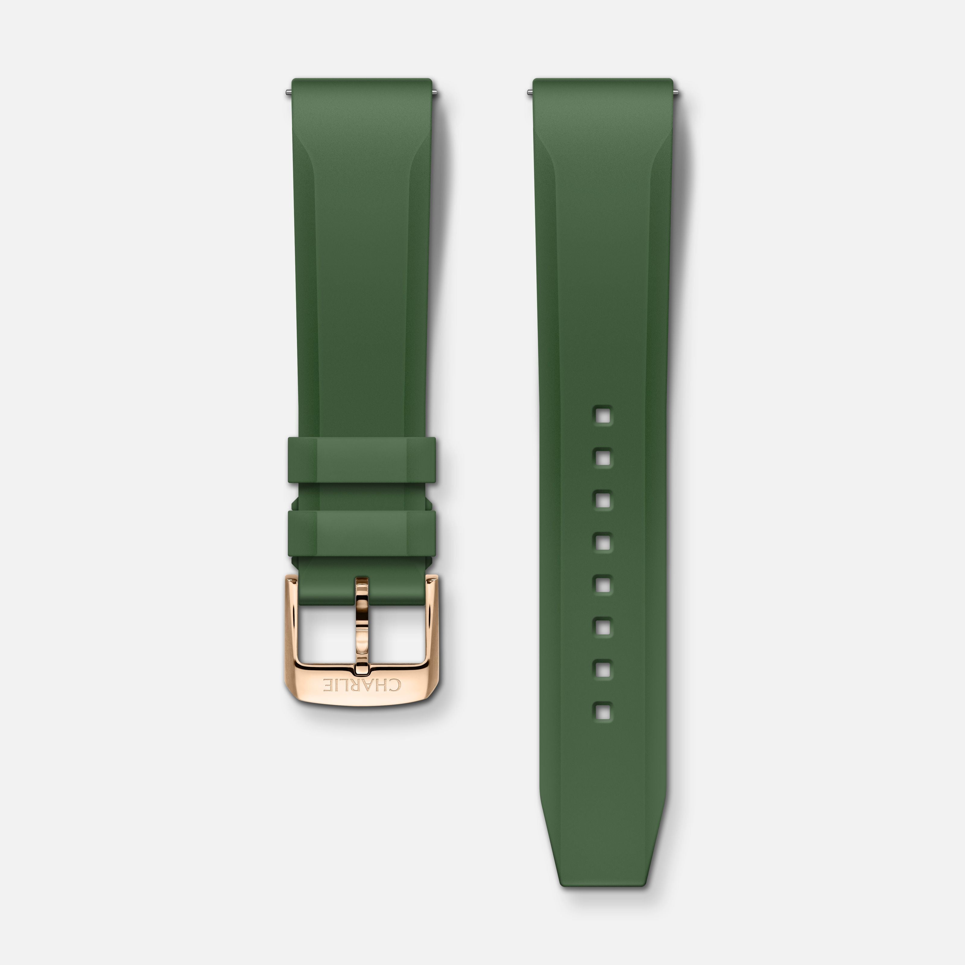 charlie-paris-bracelet-caoutchouc-nbr-20mm-vert-sauge image 5