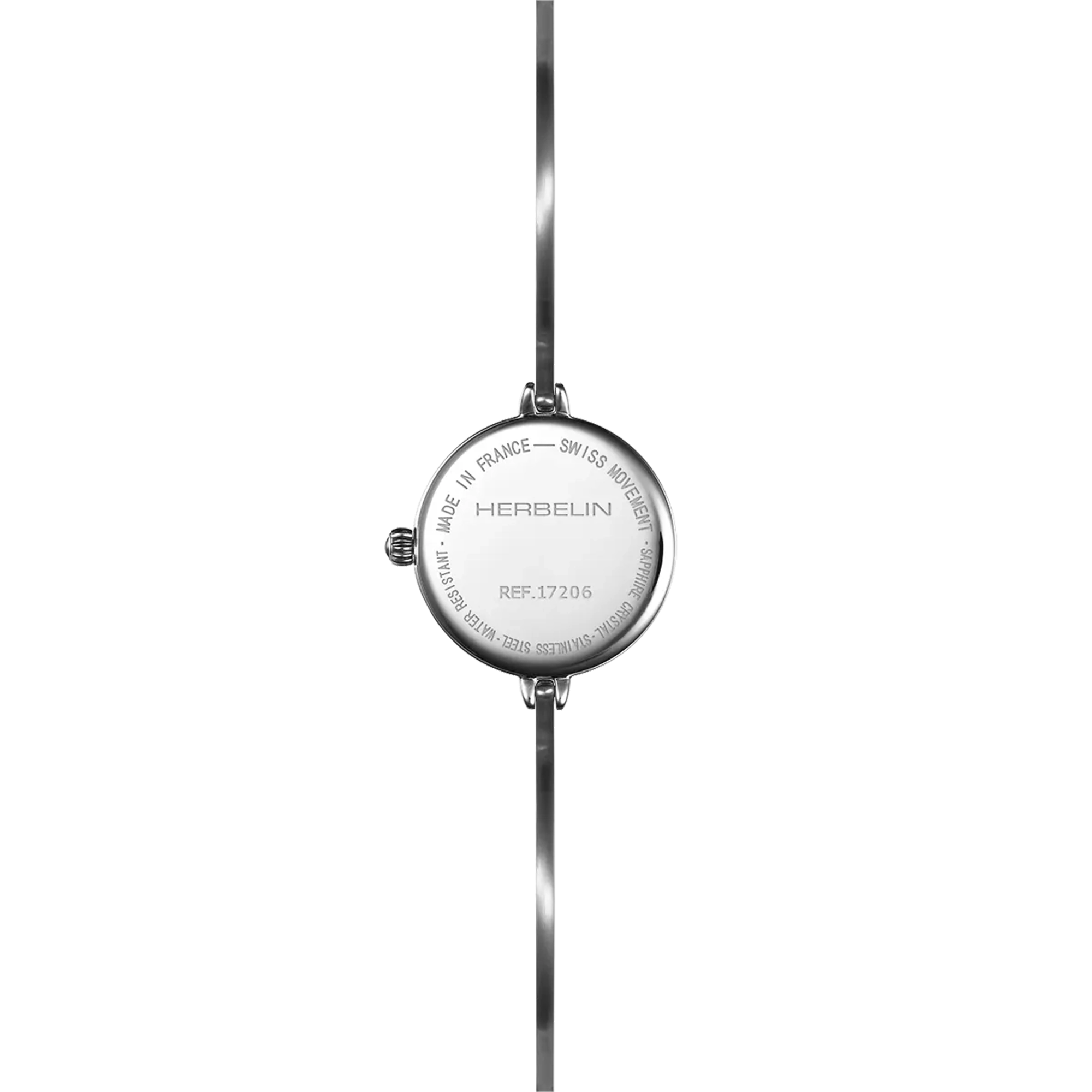 herbelin-fil-quartz-ronde-femme-acier-et-cadran-noir image 3