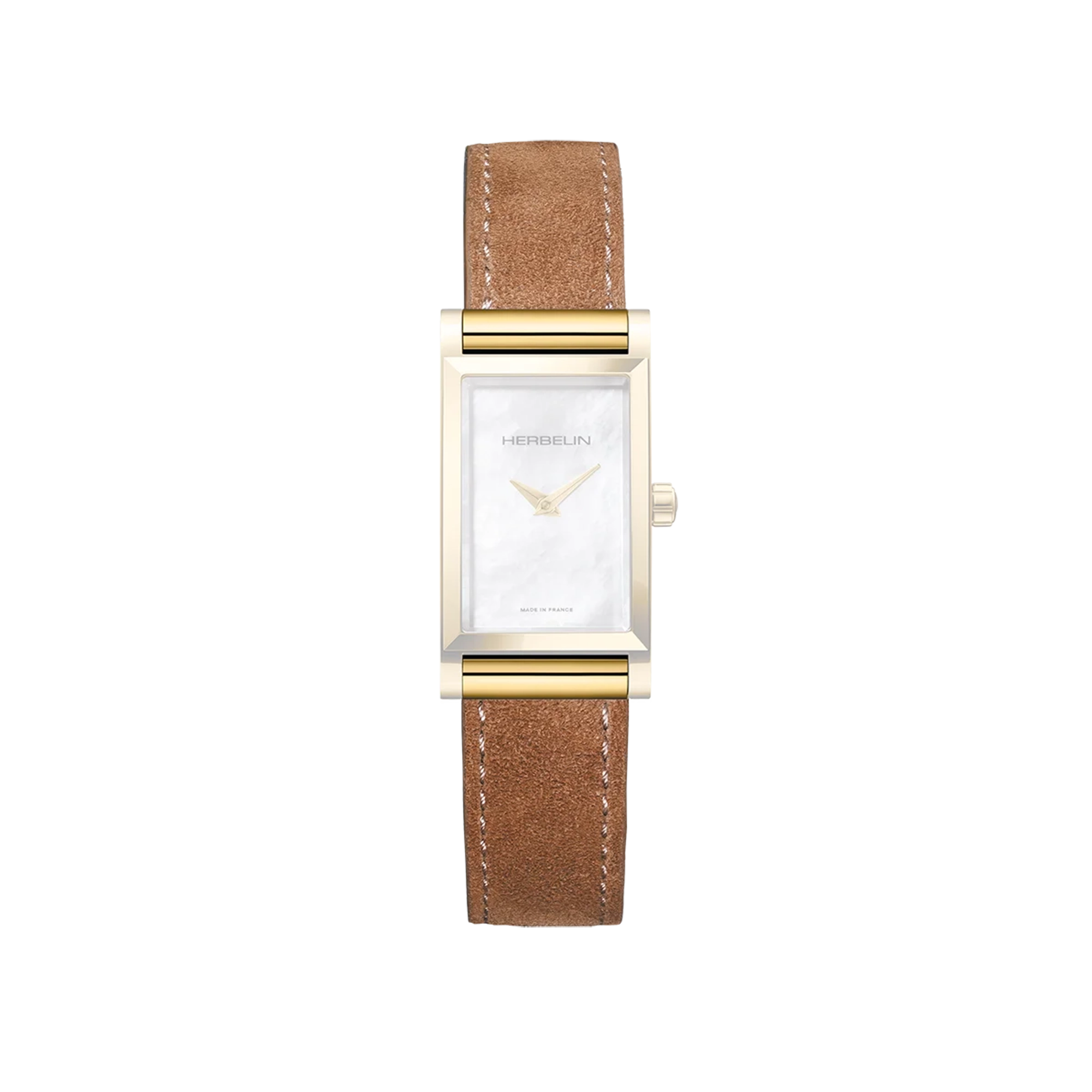 herbelin-antar-s-bracelet-simple-cuir-su-d-camel-attaches-dor-es image 1