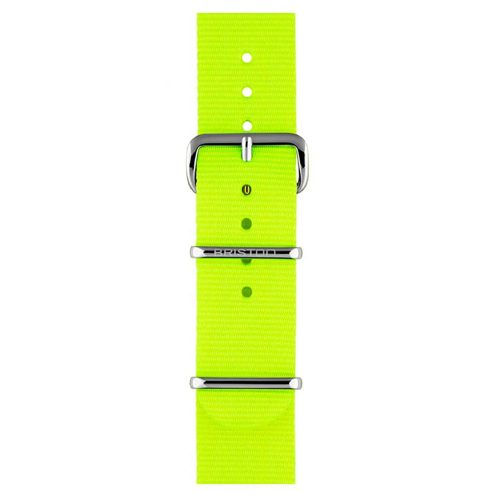 briston-clubmaster-classic-bracelet-type-nato-20-mm-jaune-fluo image 1