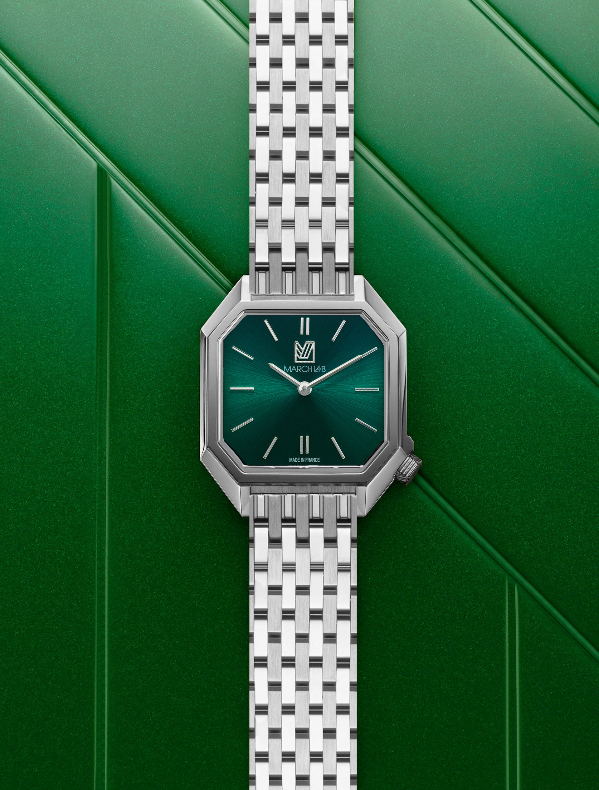 march-la-b-milady-mansart-forest-28-mm-montre-femme-verte image 3