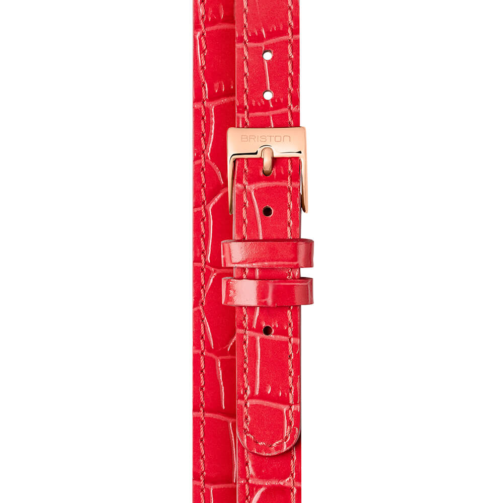 briston-bracelet-cuir-luxury-2-brins-12-mm-fuchsia-clubmaster-lady image 3