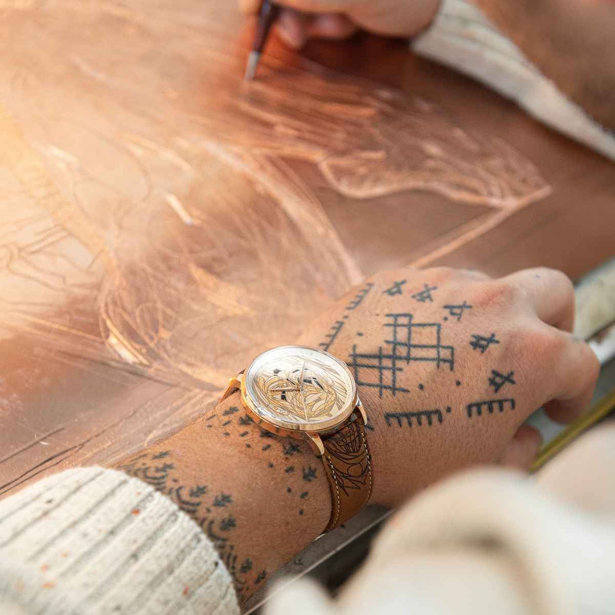 charlie-paris-yiruma-par-hopare-montre-automatique-or-rose-dition-100-ex image 3