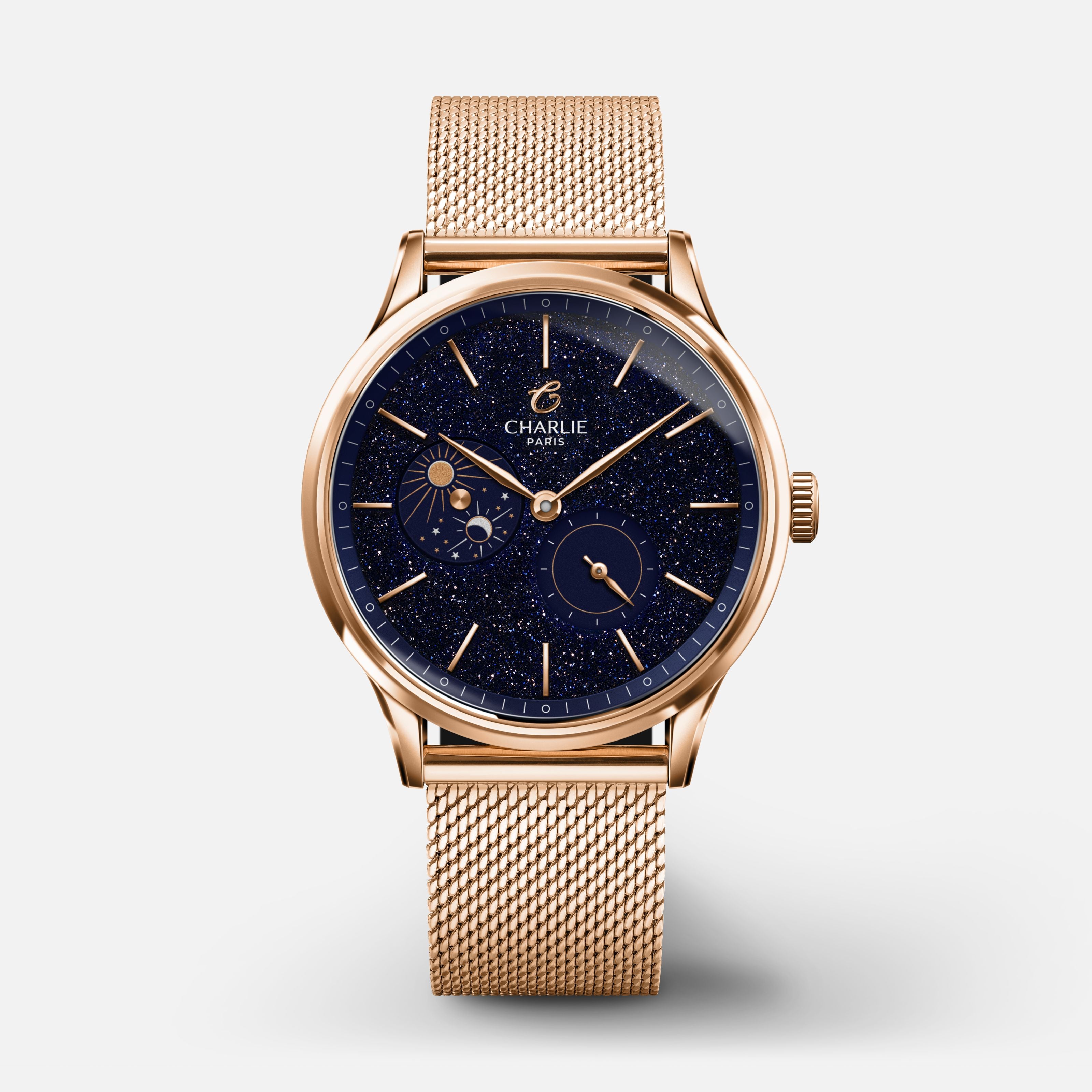 charlie-paris-initial-36-jour-nuit-montre-automatique-femme-36-mm-aventurine-dor-2 image 4