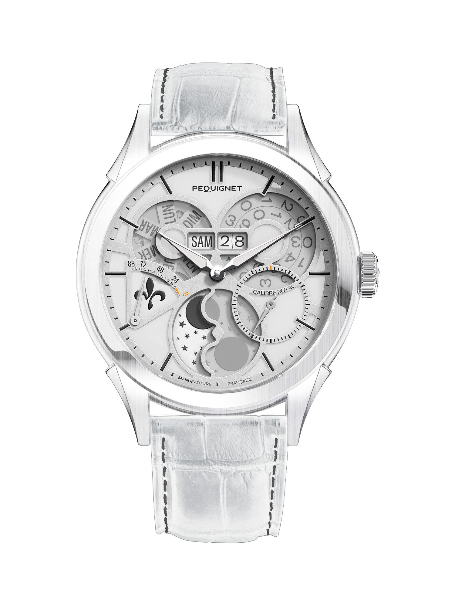 pequignet-royale-saphir-blanc-aurore-montre-automatique-calibre-royal image 1