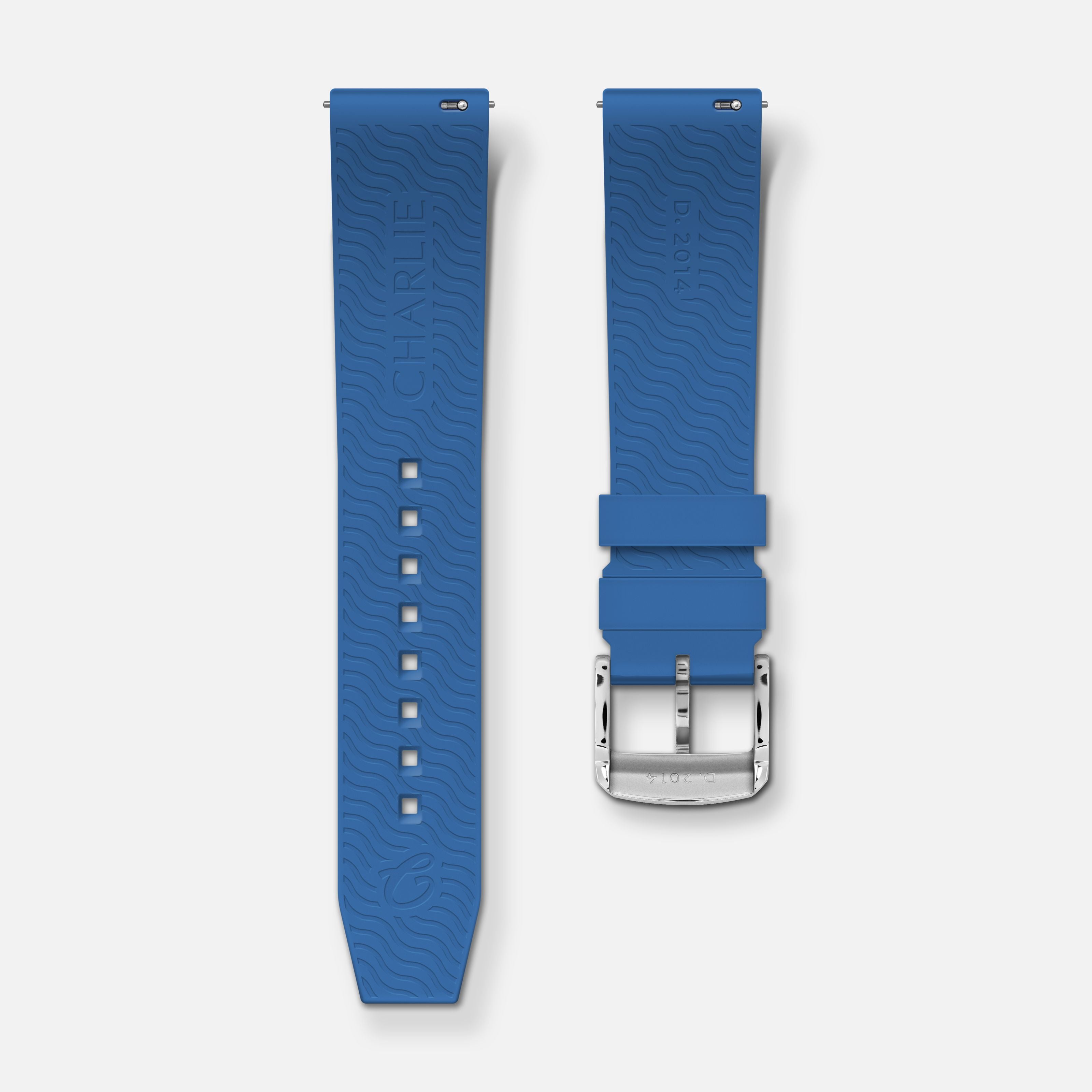 charlie-paris-bracelet-caoutchouc-nbr-20mm-electric-blue image 2