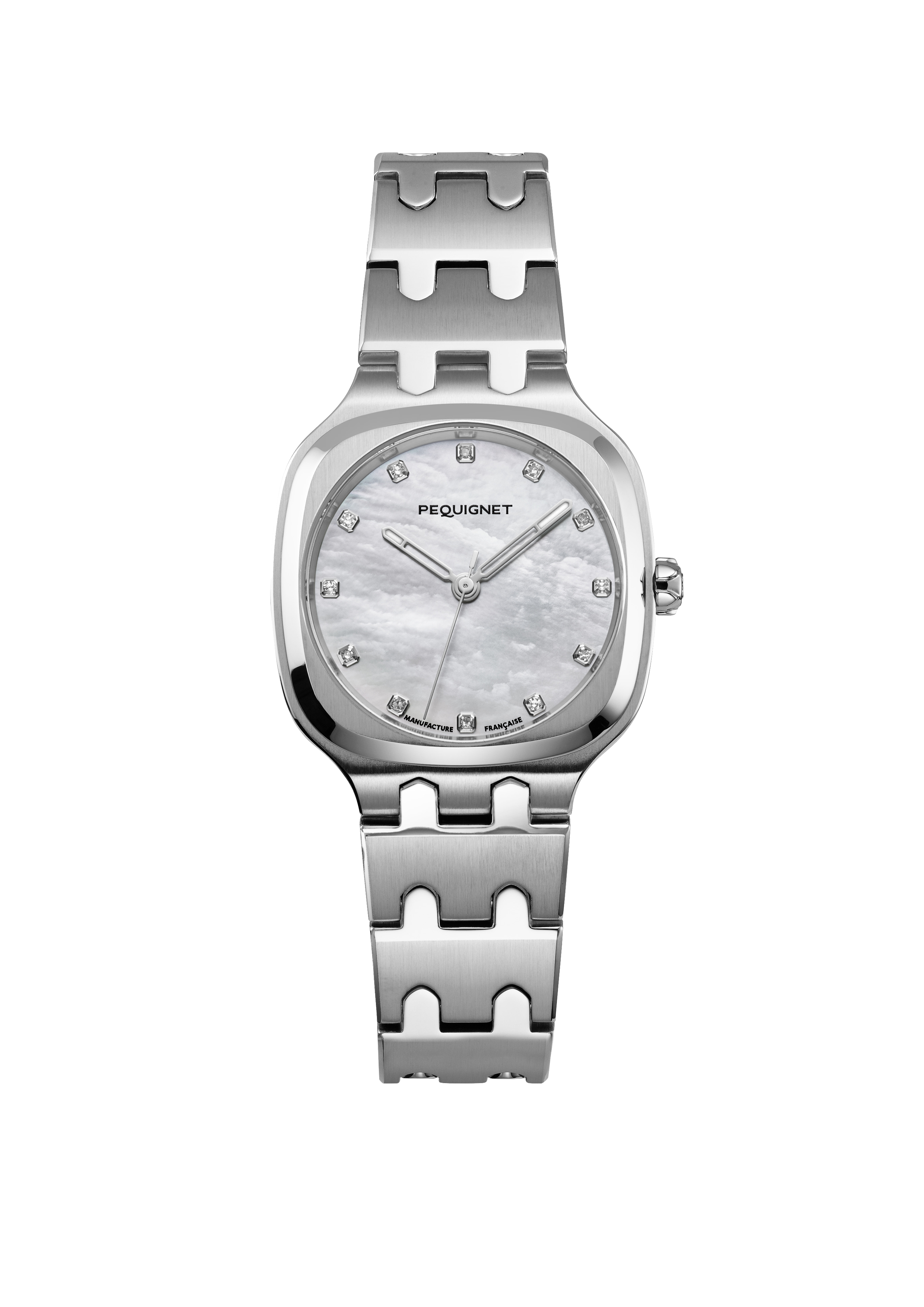 pequignet-concorde-nacre-30-mm-montre-quartz-cadran-nacre-12-diamants image 1