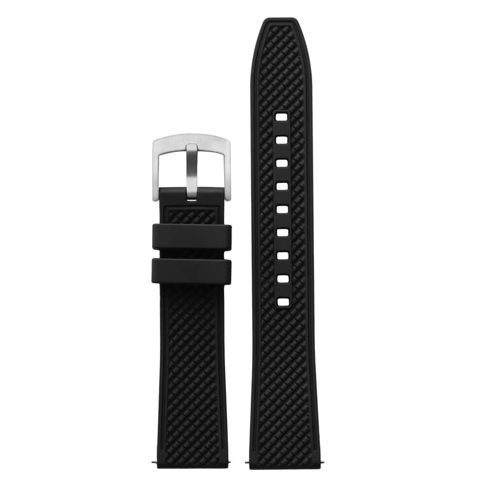 briston-clubmaster-classic-bracelet-rubber-fkm-20-mm-noir image 1