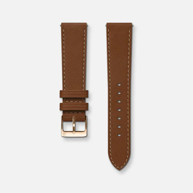 charlie-paris-bracelet-cuir-marron-18-mm-coutures-crues-initial-36-35-sully-35 image 1