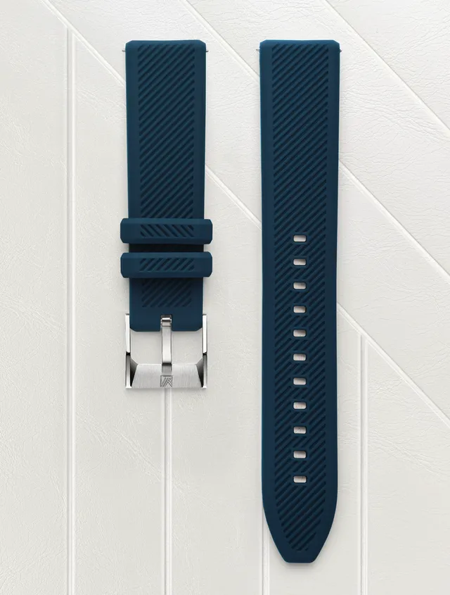 march-la-b-bracelet-silicone-bleu-20-mm-mixte-interchangeable image 1