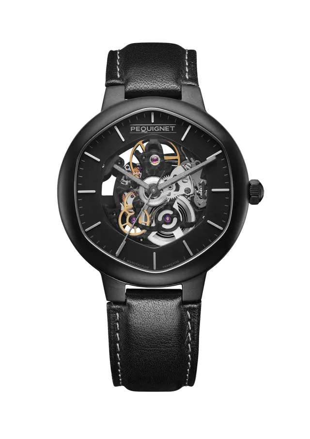 pequignet-exagone-fant-me-squelette-noir-automatique-homme image 1