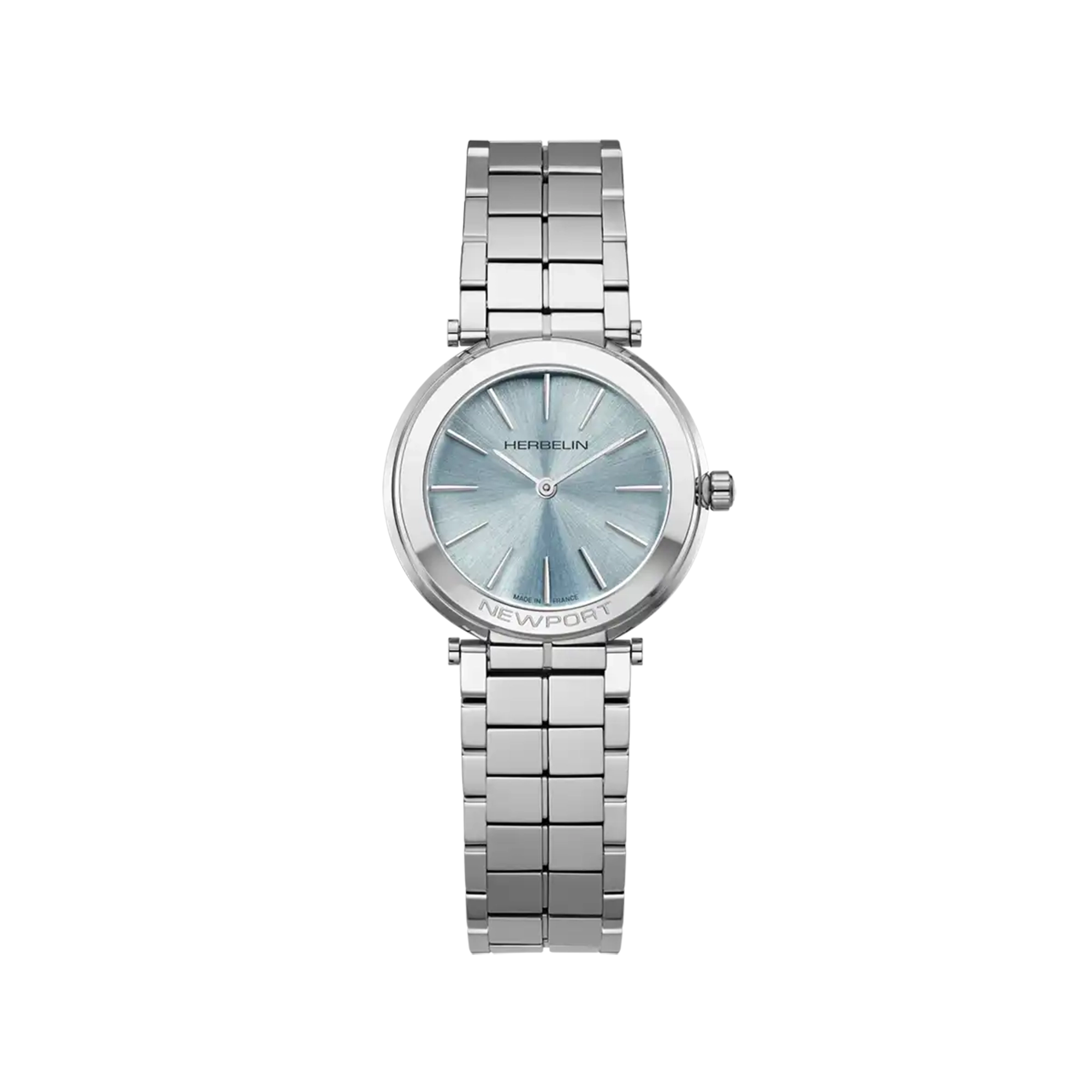 herbelin-newport-slim-femme-quartz-bleu-arctique-acier-5-85-mm image 1