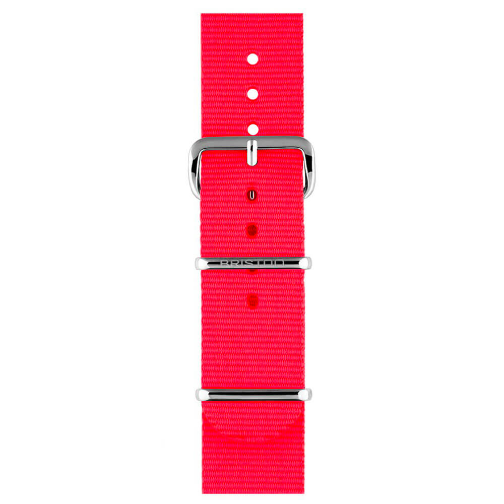 briston-bracelet-type-nato-20-mm-rose-fluo-nylon image 1
