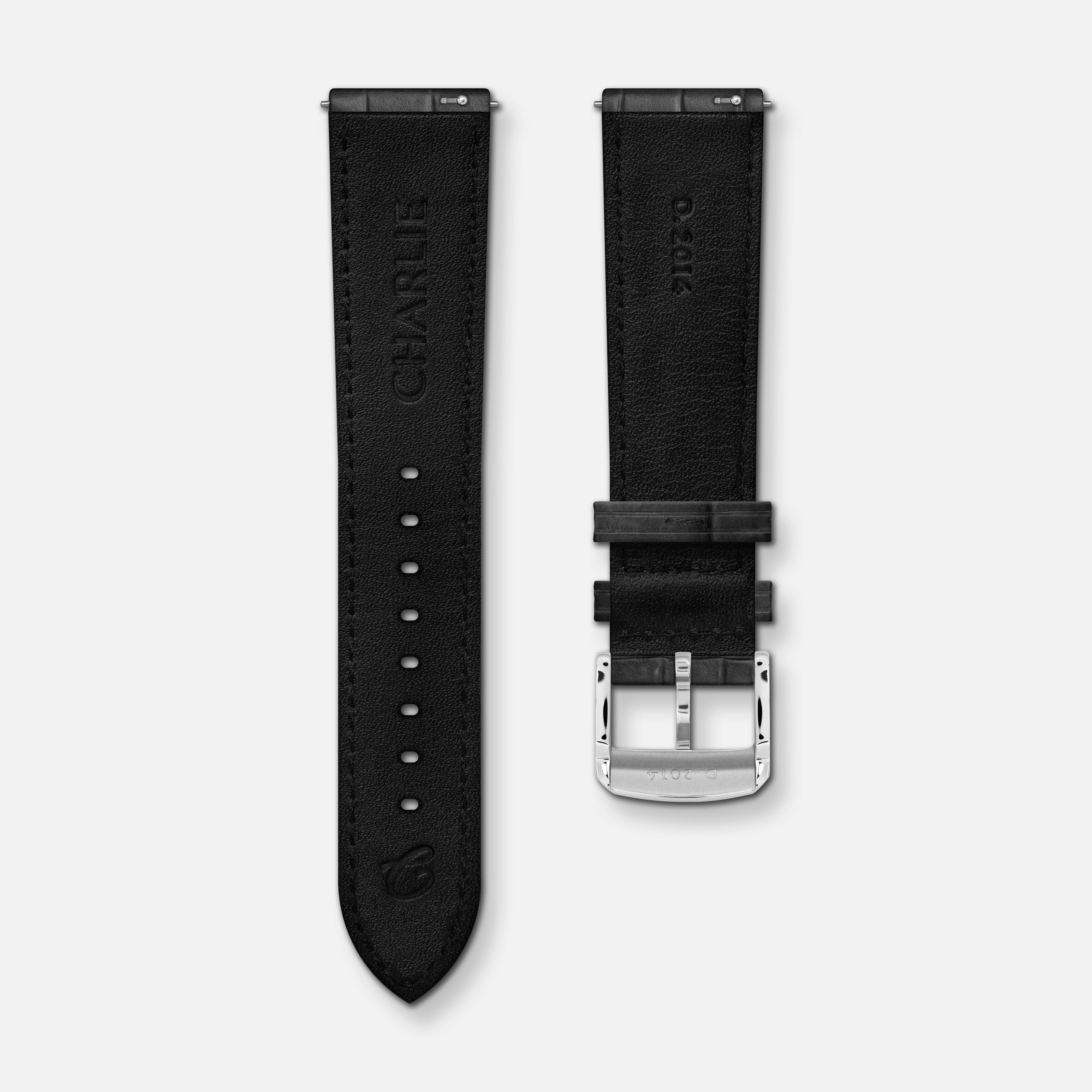charlie-paris-bracelet-montre-cuir-crocograin-gris-20mm-homme image 3