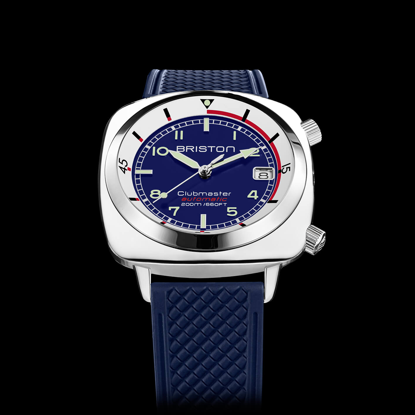briston-clubmaster-legend-compressor-montre-automatique-42-mm-acier-bleu image 2