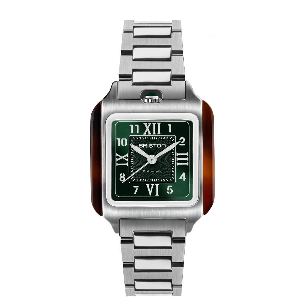briston-streamliner-kennedy-montre-automatique-36x36-mm-verte-acier image 1