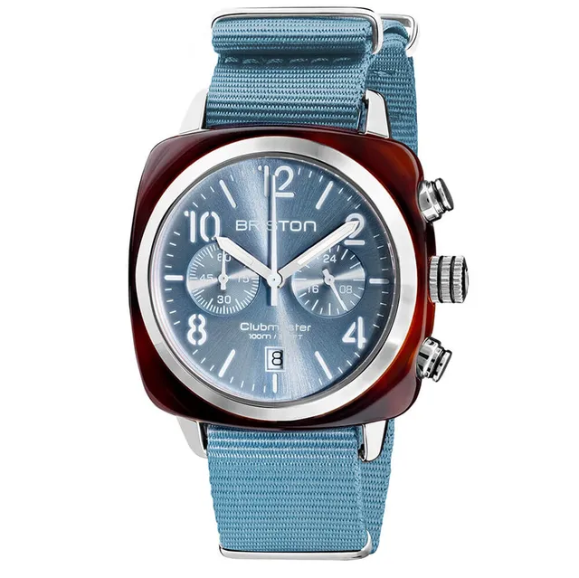 briston-clubmaster-classic-chrono-40-mm-bleu-glacier-quartz image 1