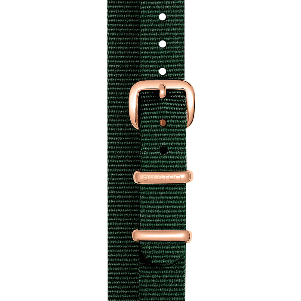 briston-bracelet-type-nato-12-mm-vert-anglais-pour-clubmaster-lady image 3