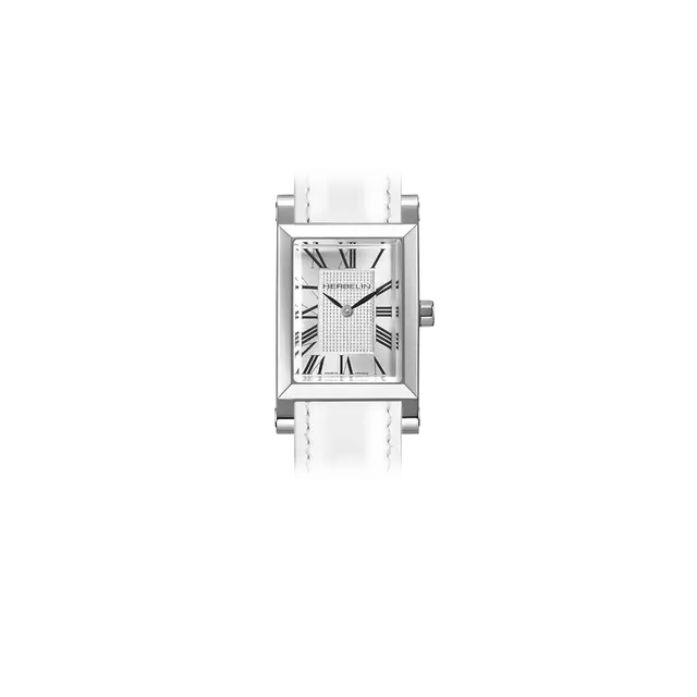 herbelin-antar-s-rectangle-quartz-blanc-argent-montre-femme image 1