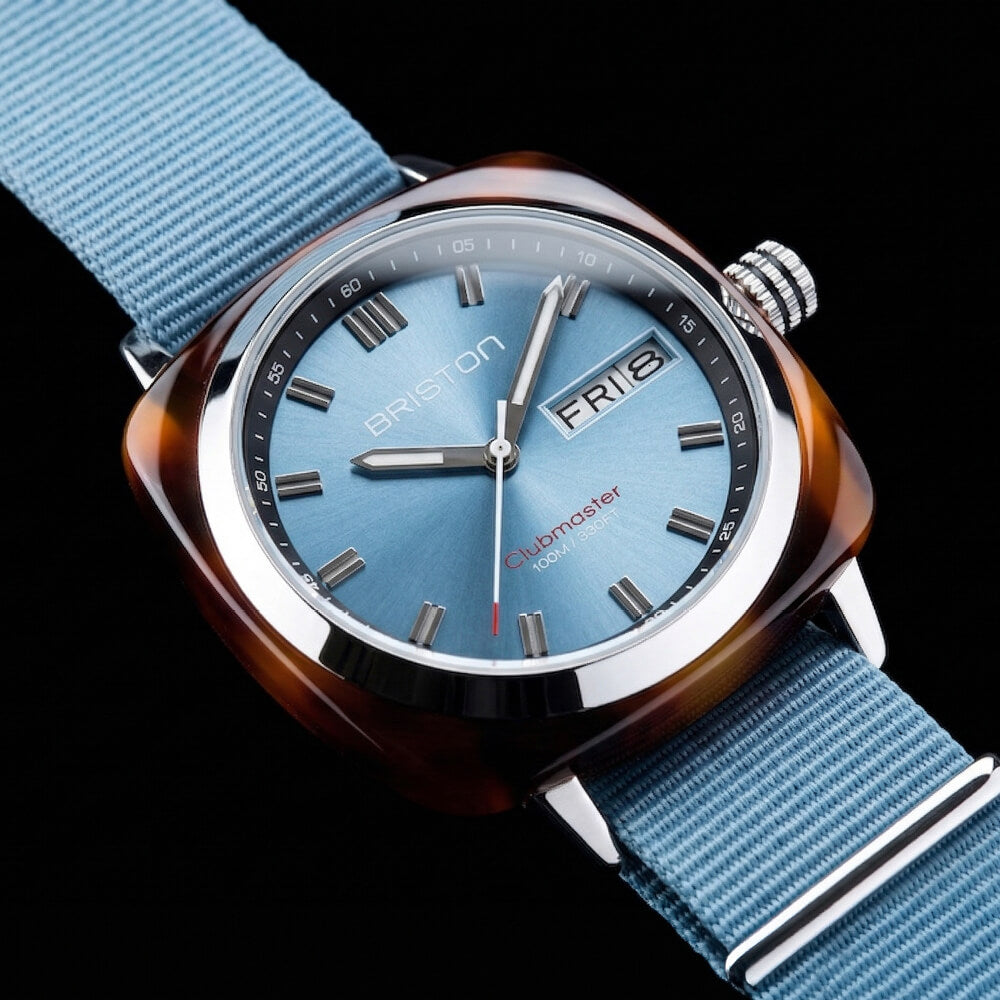 briston-clubmaster-sport-montre-hms-42-mm-bleu-glacier image 2