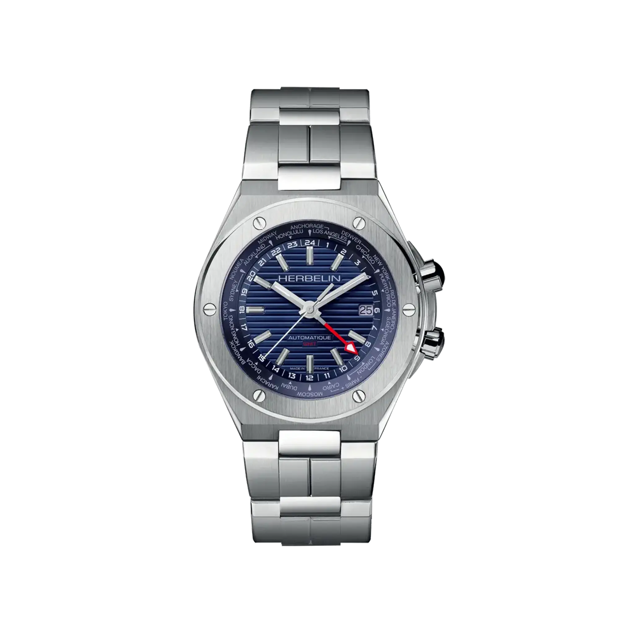 herbelin-cap-camarat-gmt-automatique-acier-bleu-dition-limit-e-500-ex-homme image 1